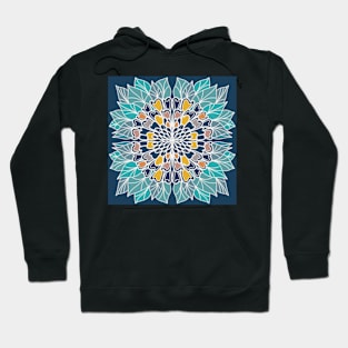 Symmetrical Colorful Flower Design 2 Hoodie